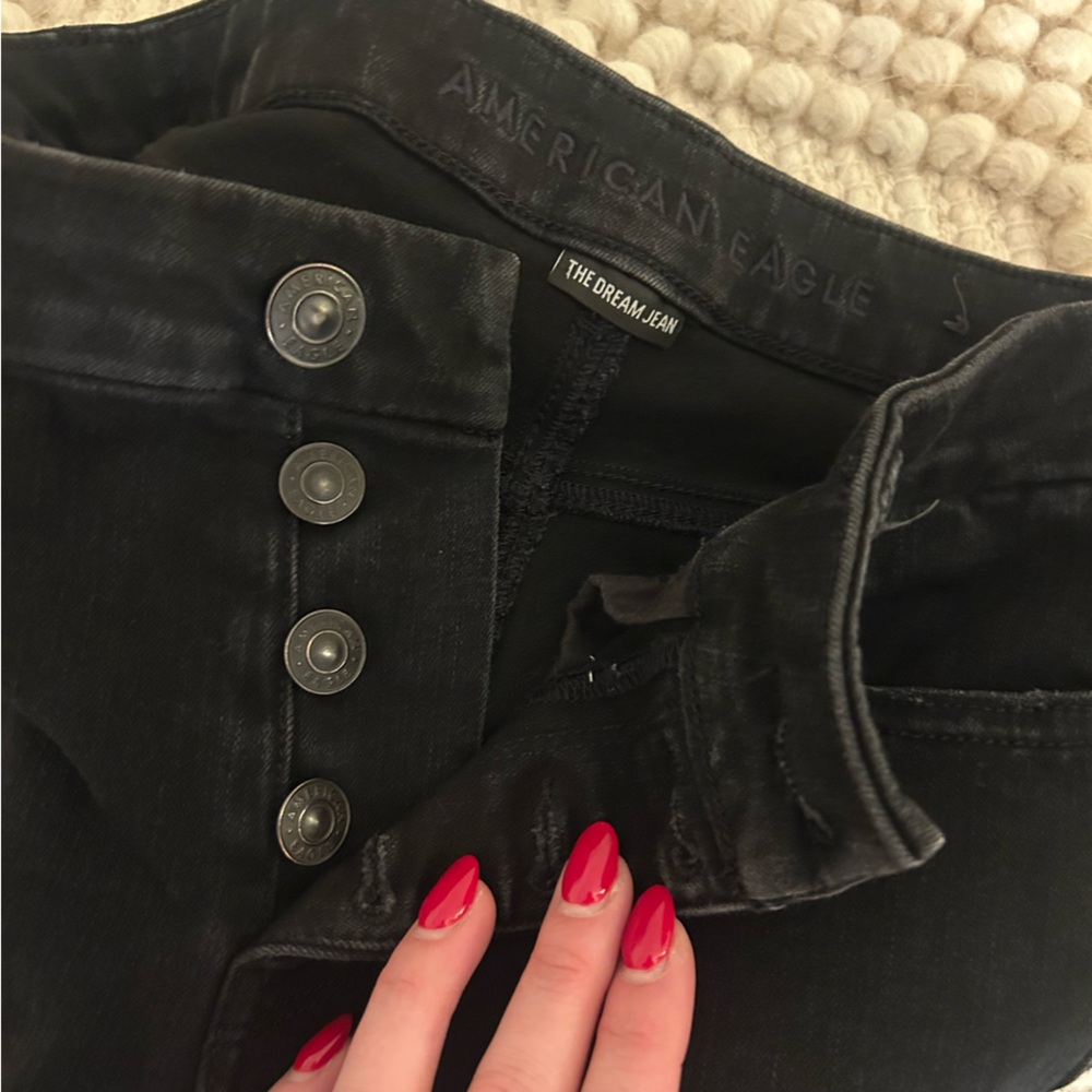 American Eagle Outfitters Black Skinny Jeans - Picture 3 of 4